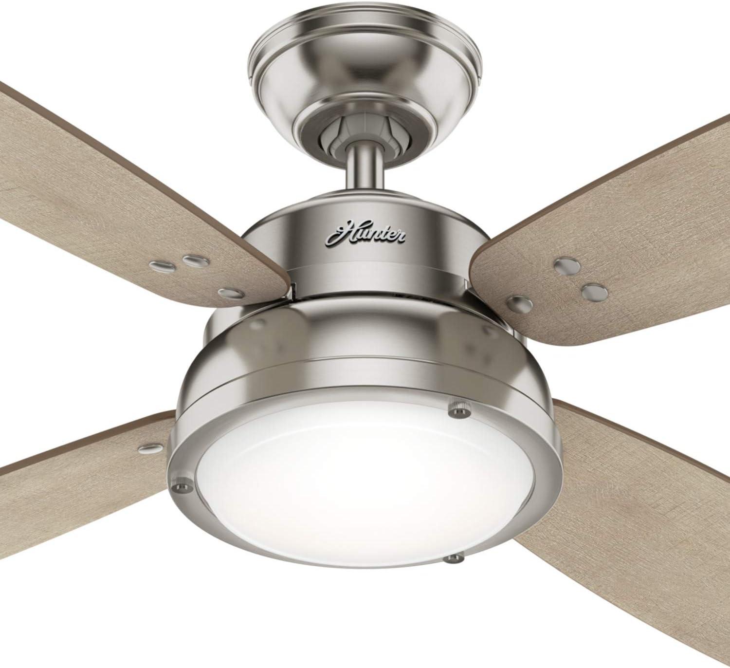 52" Wingate 4 - Blade LED Standard Ceiling Fan with Remote Control and Light Kit Included