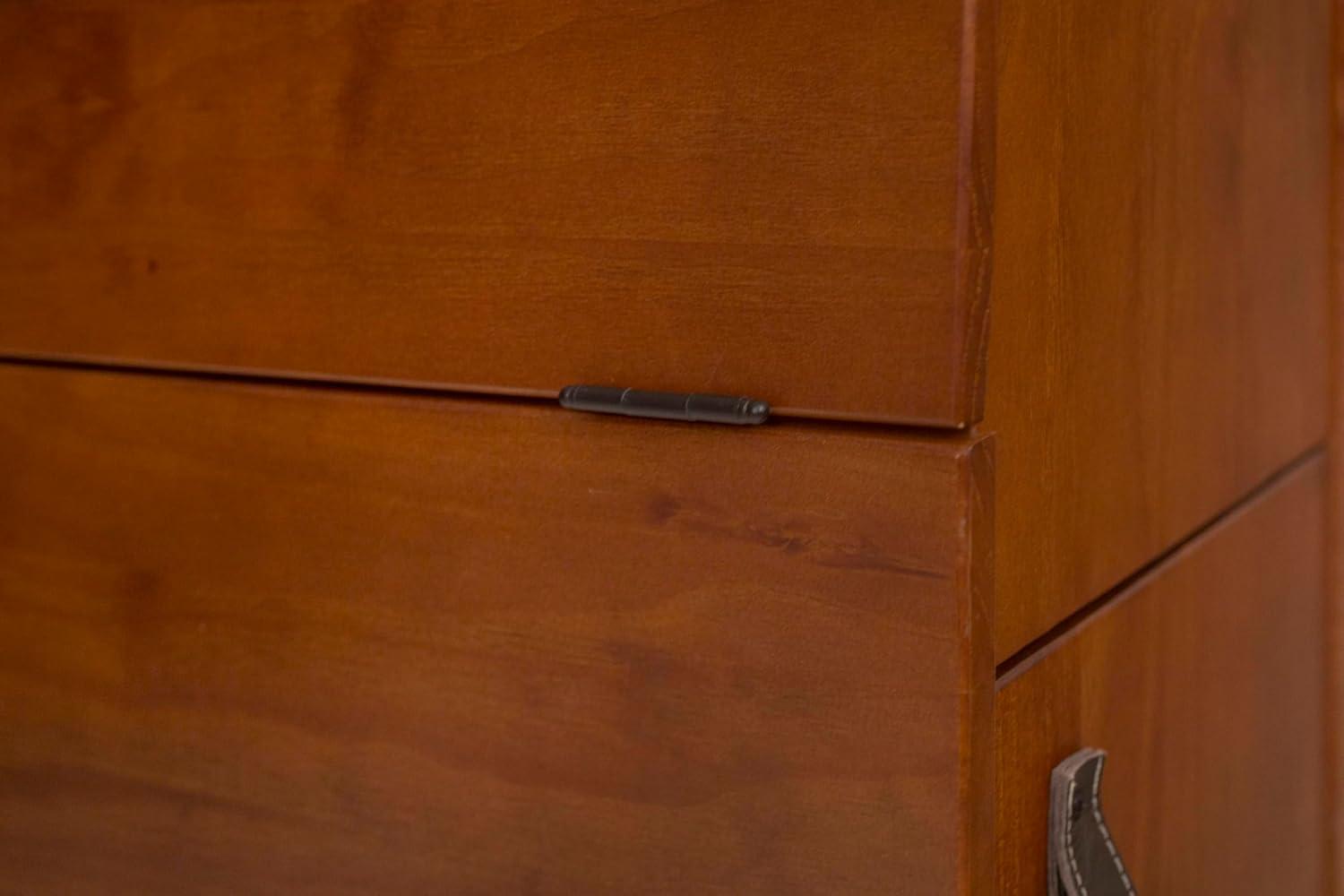 Memomad Cama Bali - Plataforma de Almacenamiento King Marco de Cama de Madera Resistente con Cajones y Más - Madera de Pino Macizo - sin Ruido - No Necesita Somier - Listones de Madera Incluidos (Cama Tamaño King, Madera Marrón Roble)