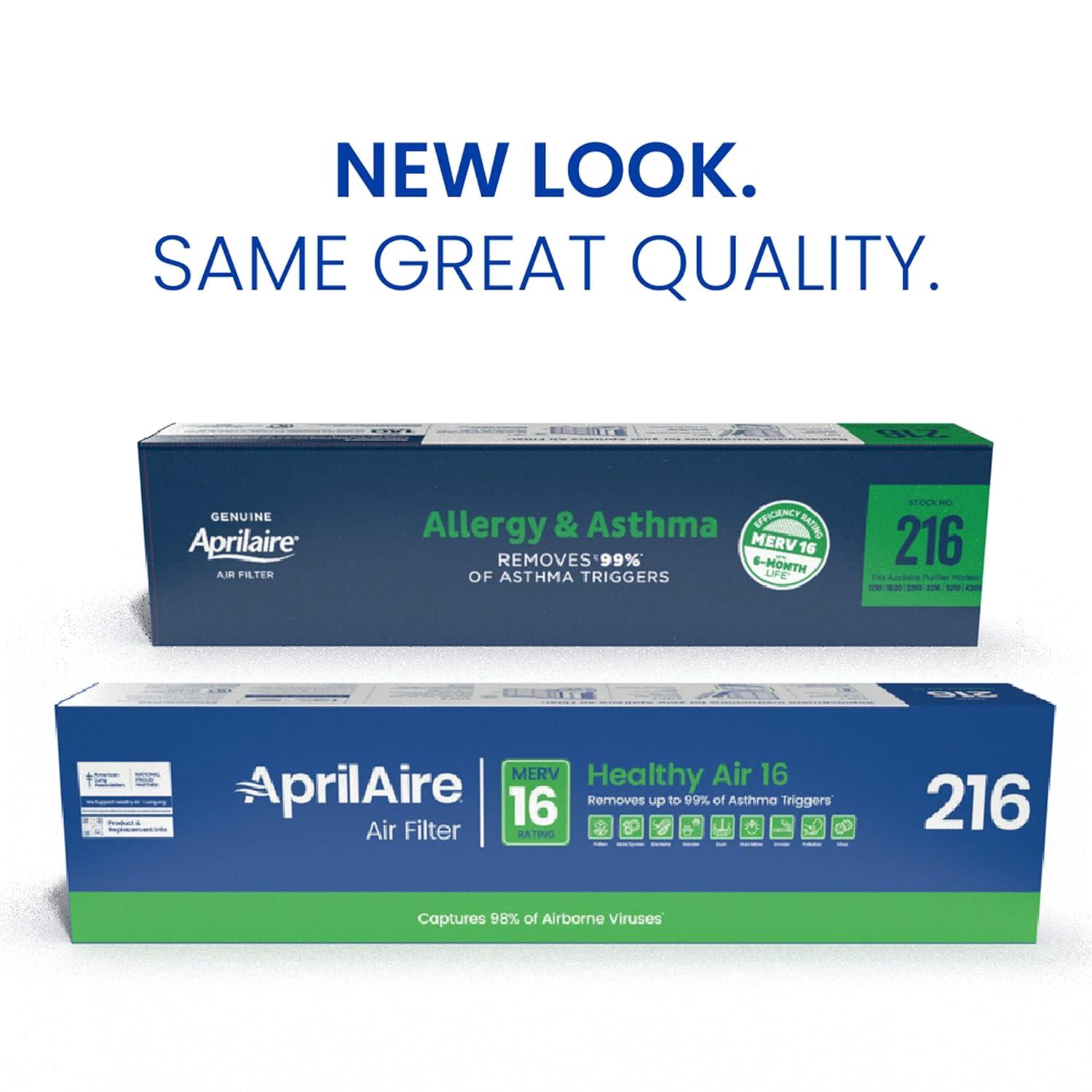 AprilAire 216 MERV 16 Whole House Air Purifier Filter