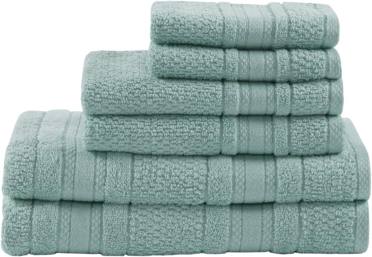 Madison Park Essentials Super Soft Cotton Quick Dry Bath Towel 6 Piece Set