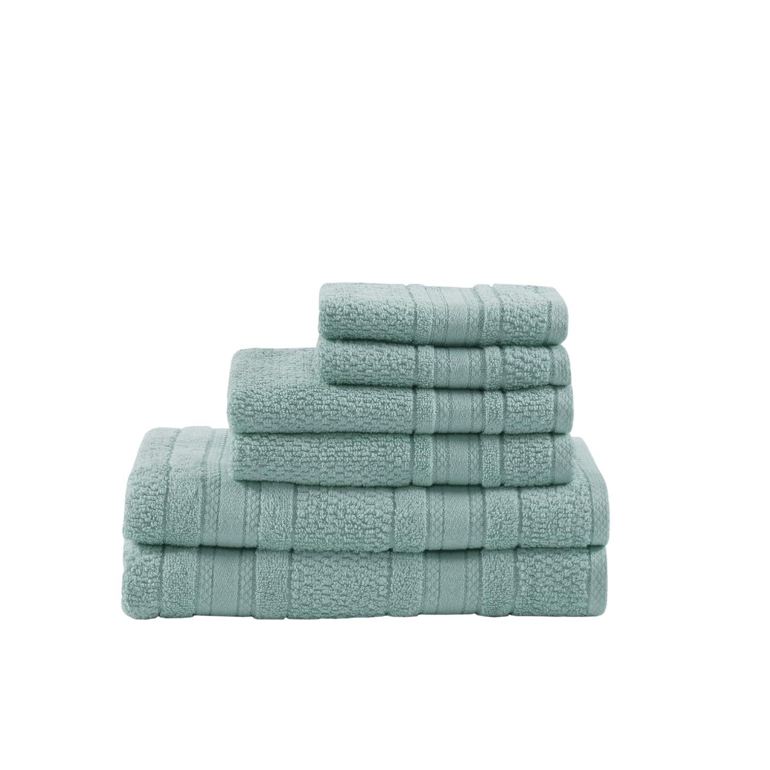Madison Park Essentials Super Soft Cotton Quick Dry Bath Towel 6 Piece Set