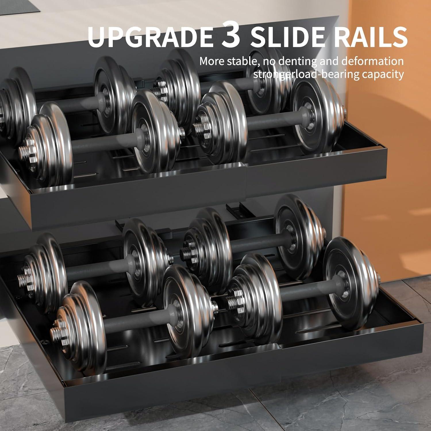 Pull Out Cabinet Organizer 2 pack,Expandable (12.6"-20.4") Pull Out Drawers for Cabinets, Slide Out Cabinet Organizers with Adhesive Nano Film for Kitchen Cabinet Organization