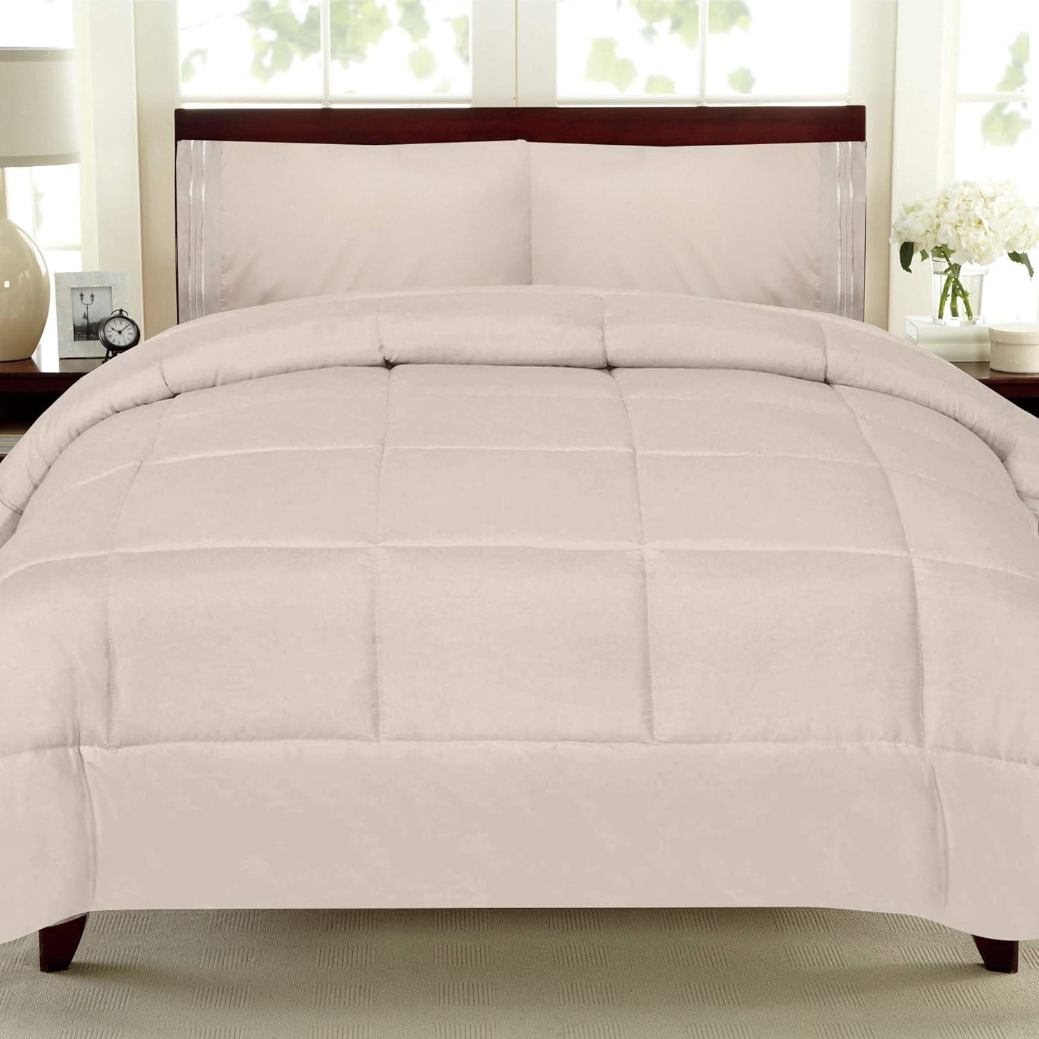 Sweet Home Collection Box Stitch Super Soft Single Comforter