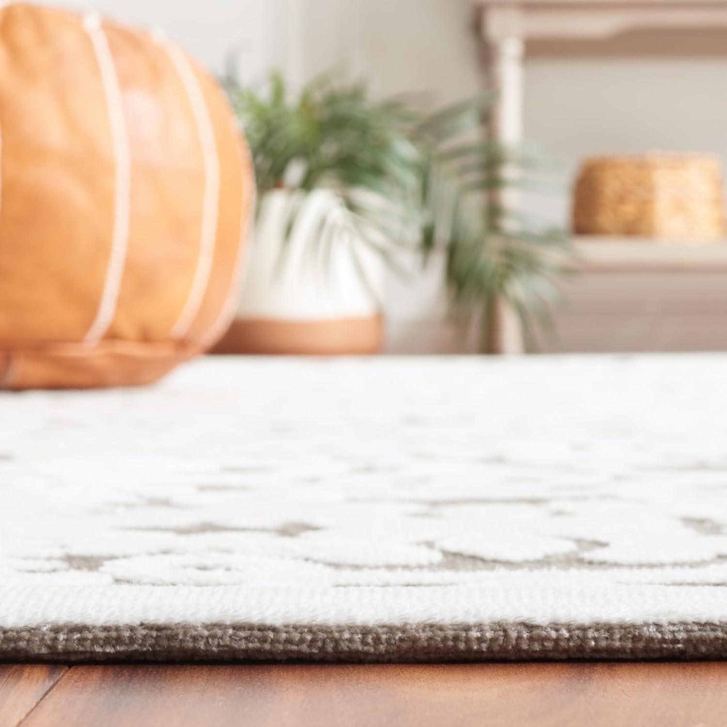 Paradise PARB636 Machine Made Indoor Area Rug - Ivory/Dark Grey - 5'x7'5" - Safavieh