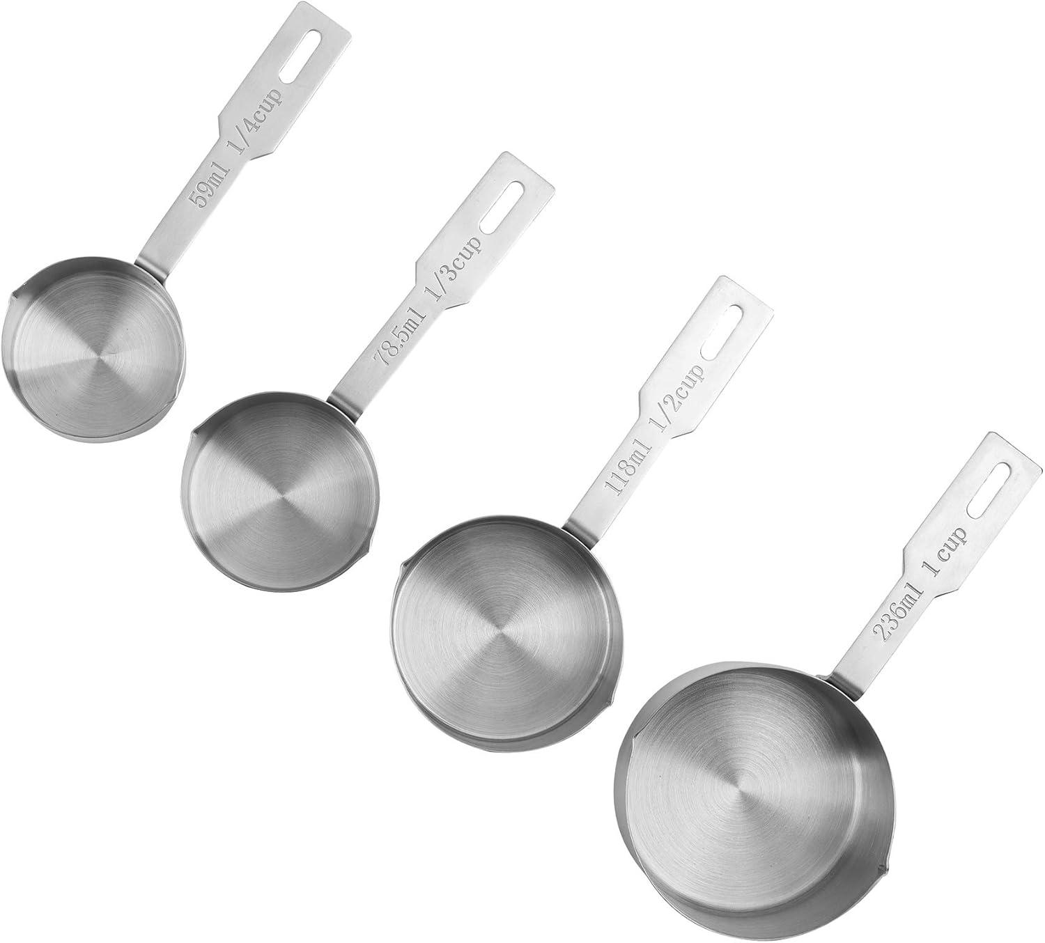 Fox Run Brands Deluxe 4-Pieces Stainless Steel Measuring Cup Set