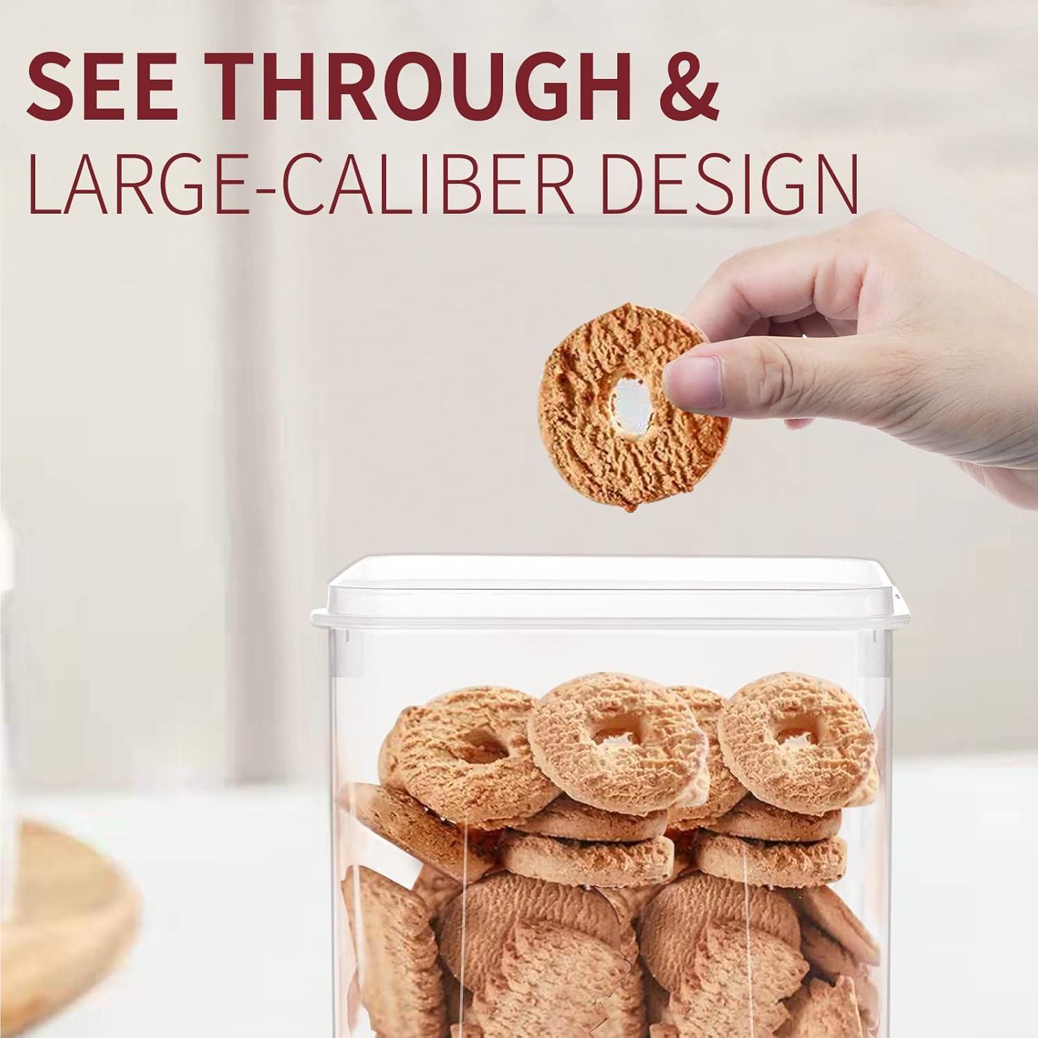 Prep & Savour Large Airtight Food Storage Containers With Lids, 10PCS Plastic Cereal Storage Containers, Kitchen & Pantry Organizers And Storage For Sugar, Flour, Baking Supplies With Lables & Mark