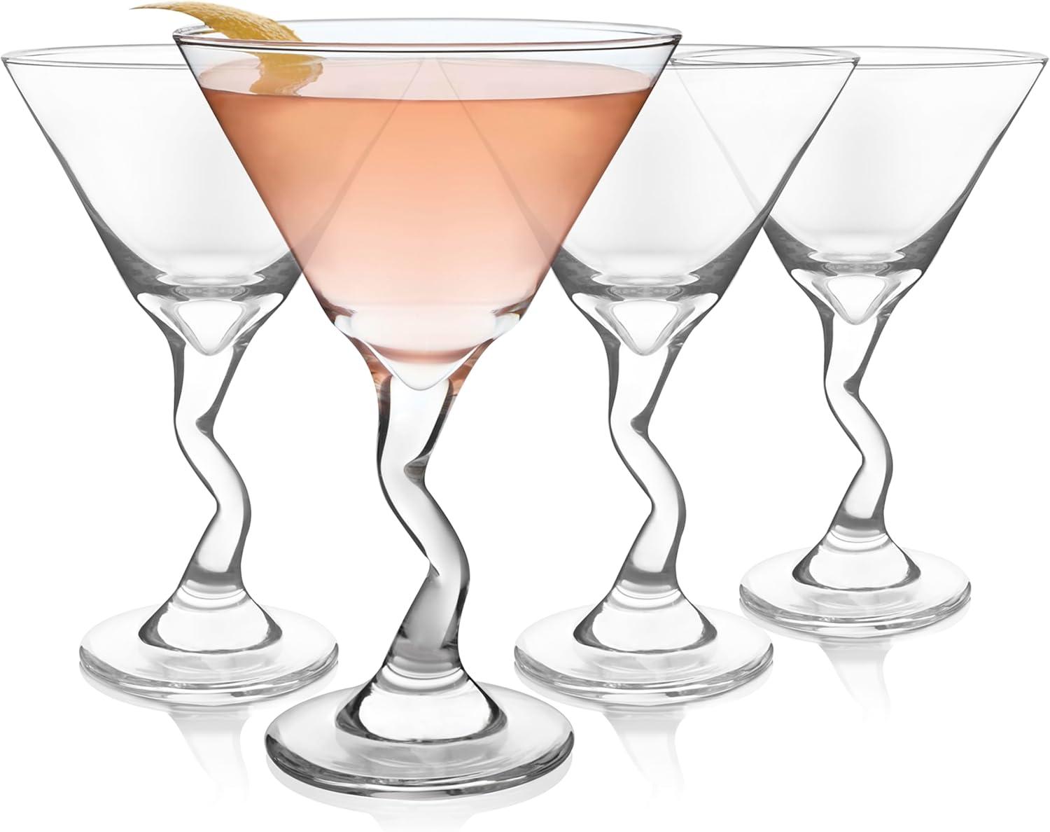 Libbey Libbey Z-Stem 9.25 oz. Martini Glasses (Set of 4)