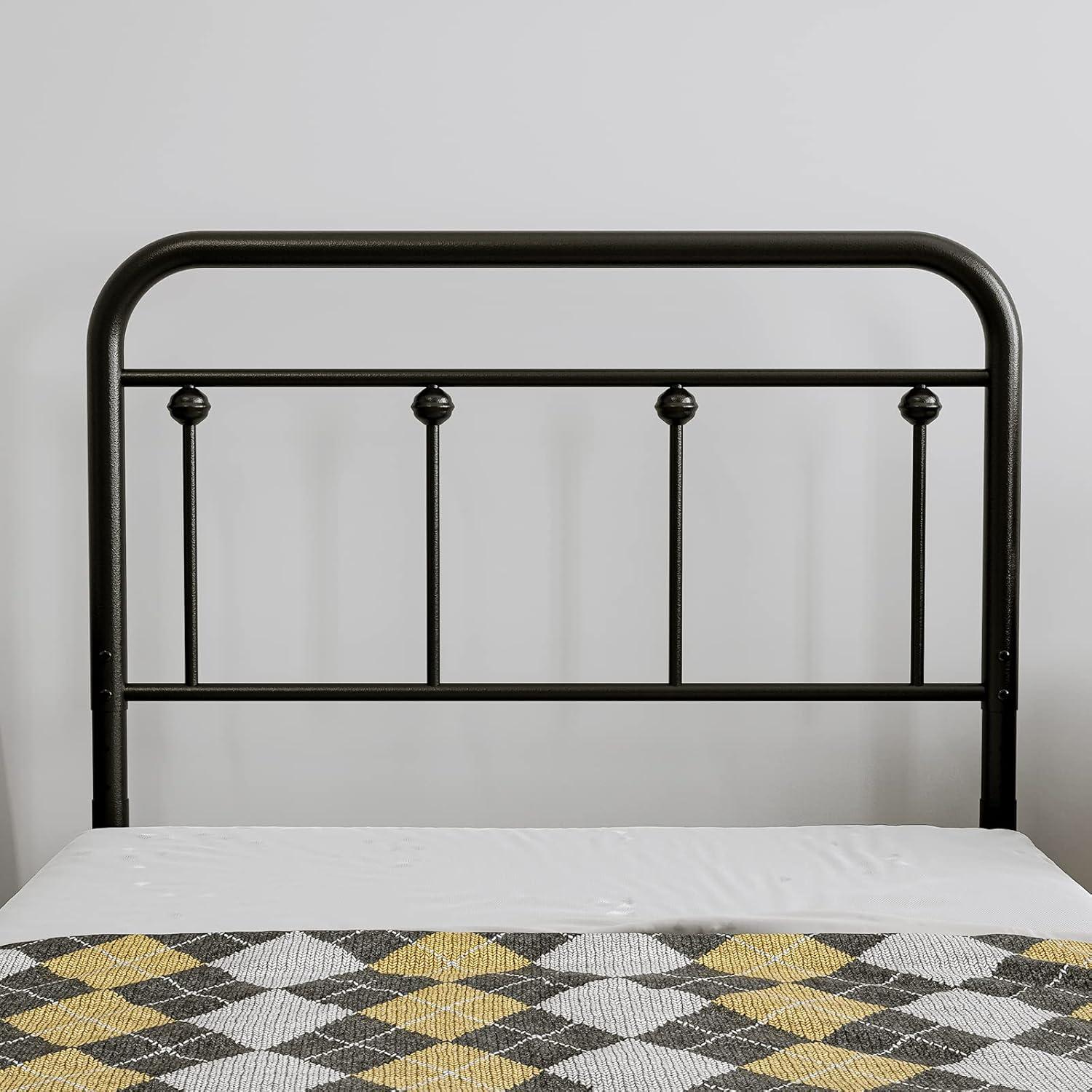 August Grove® August Grove® Metal Headboard - Adjustable Height - Farmhouse Victorian Style