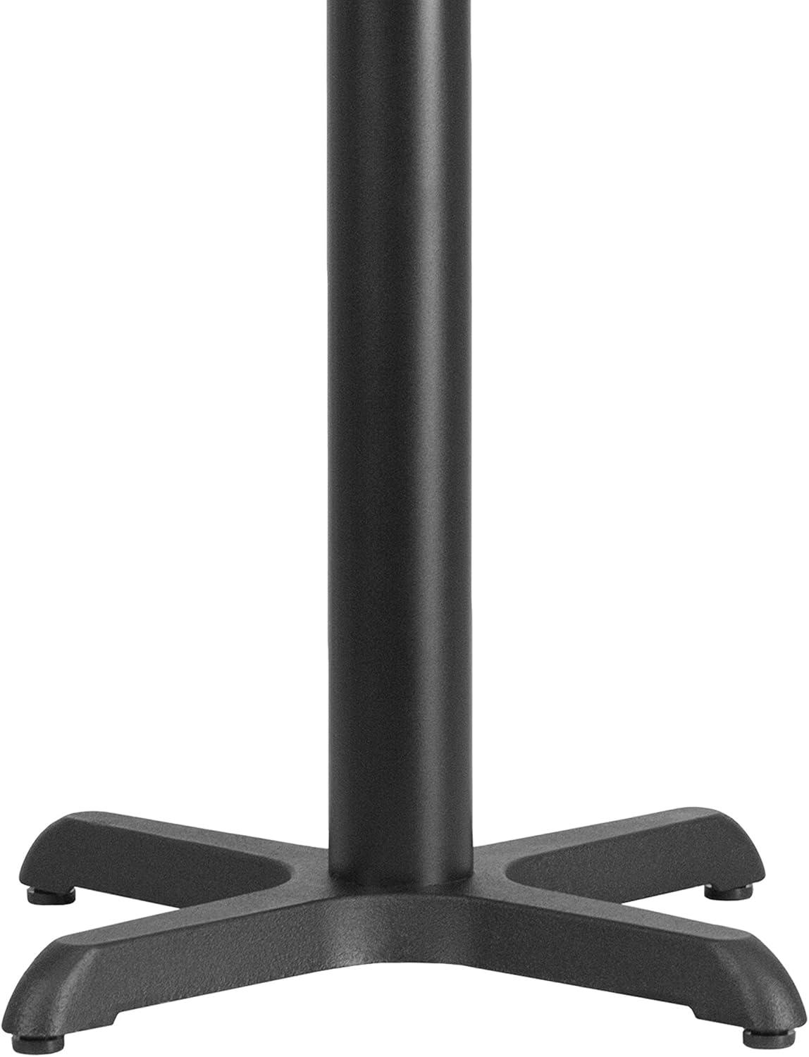 Beverly 22" x 22" Restaurant Table X-Base with 3" Dia. Table Height Column