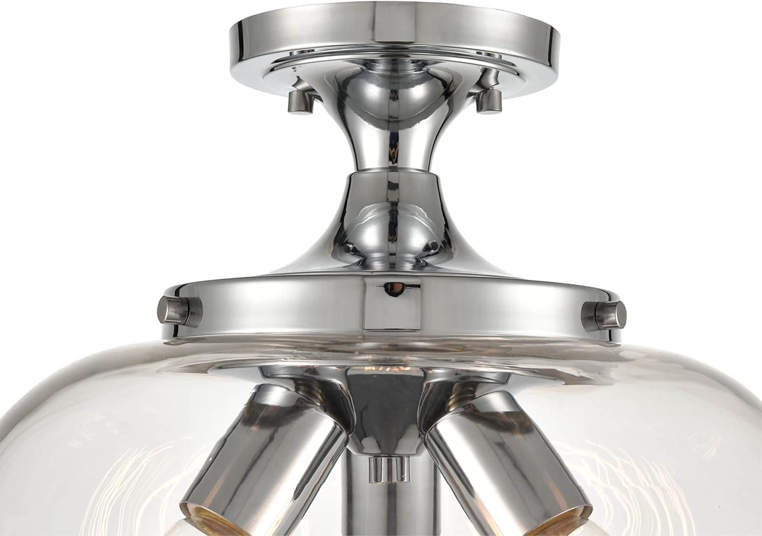 Millennium Lighting Ashford 3 - Light Flush Mount in  Brushed Nickel