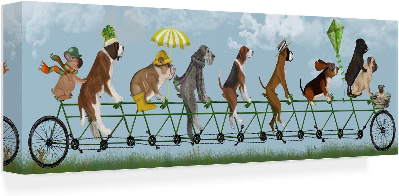 Fab Funky 'Mutley Crew on Tandem' Canvas Art - 8x24