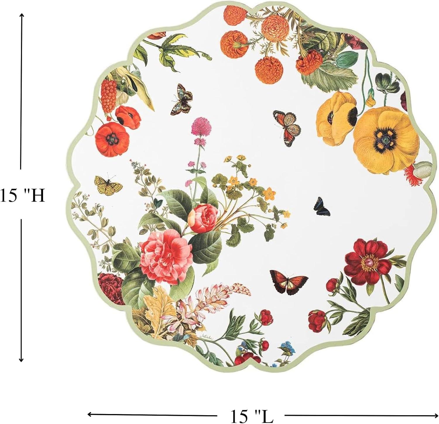 Field of Flowers Botanical Cork-Backed Placemats Set of 4