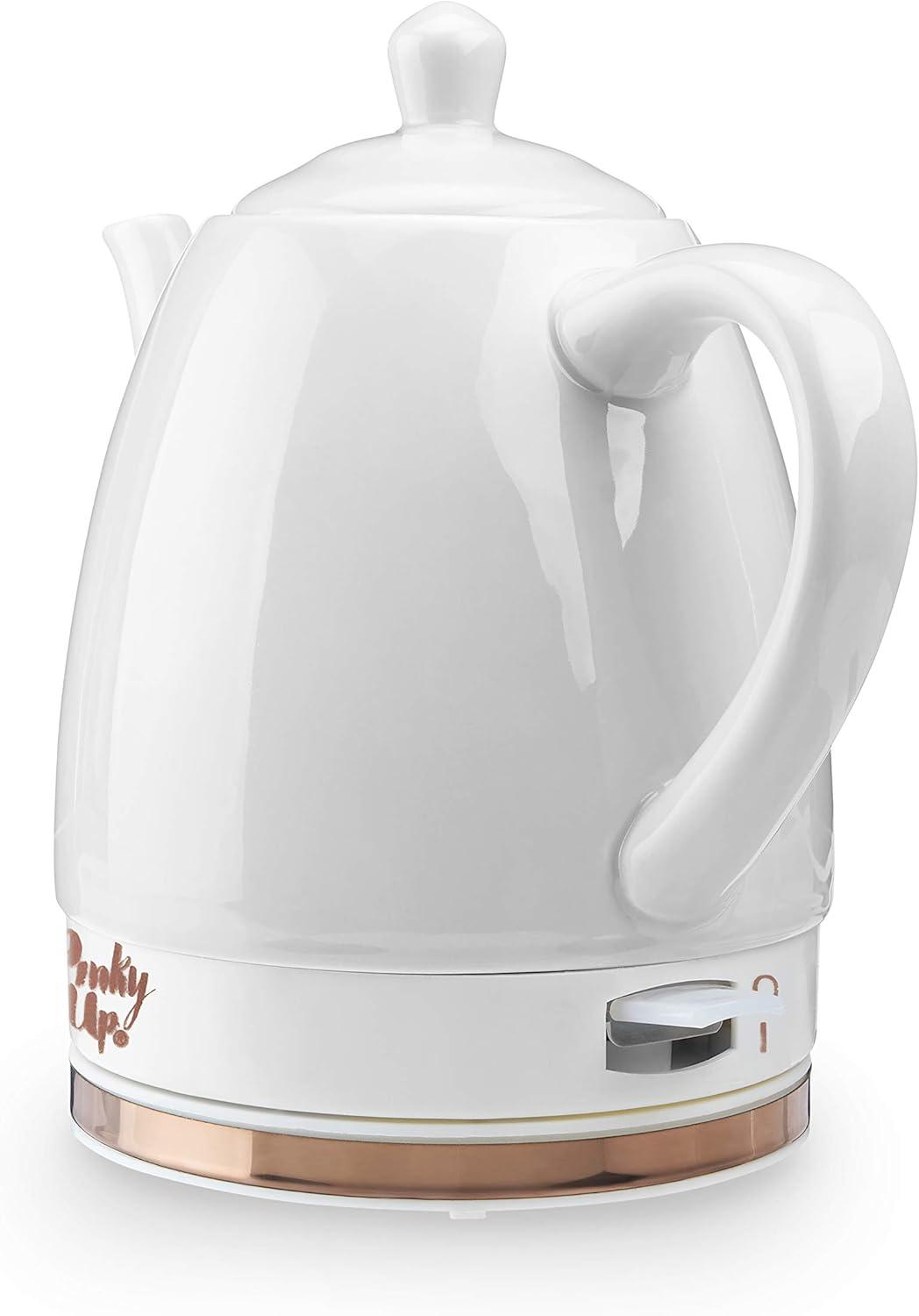 Pinky Up Noelle 1.5 Quarts Ceramic Electric Tea Kettle