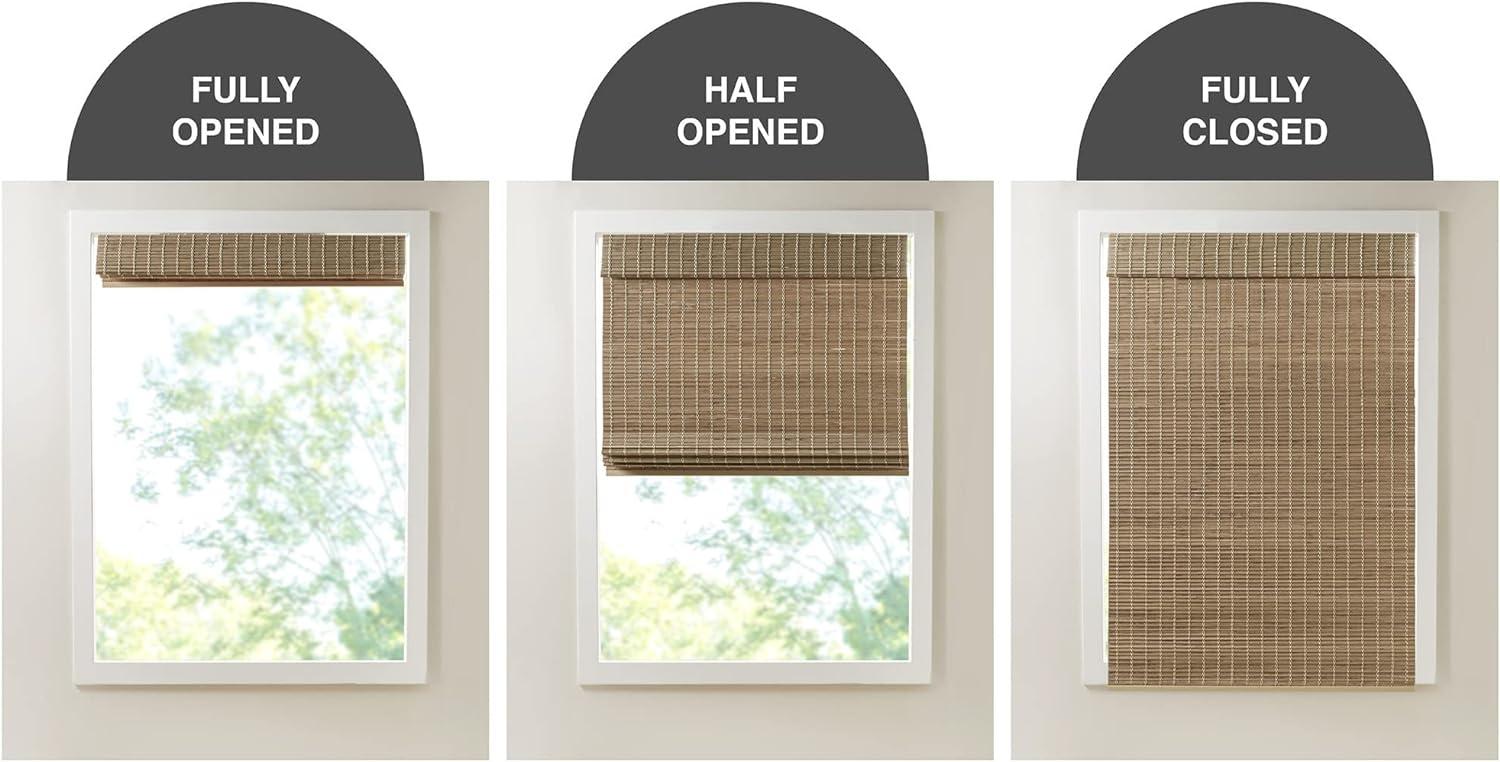 Eastfield Semi - Sheer Bamboo Light Filtering Single Roman Shade 64"L