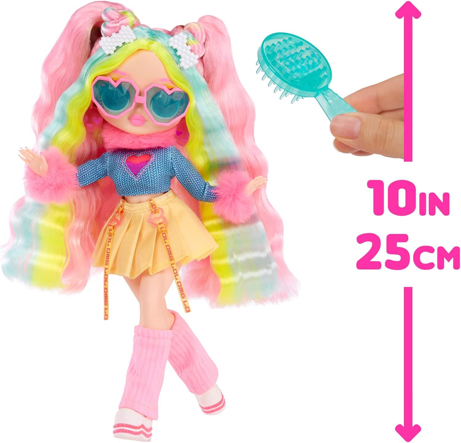 LOL Surprise OMG Sunshine Color Change Bubblegum DJ Fashion Doll with Color Changing Hair and Fashions and Multiple Surprises – Great Gift for Kids Children Ages 4+