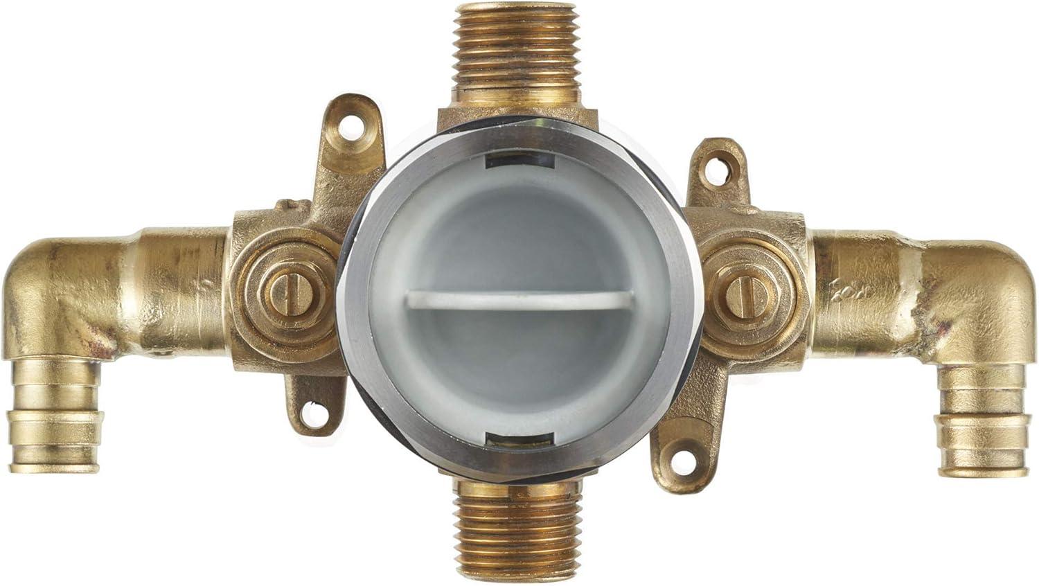 Brass 1/2 Inch Pressure Balancing Tub & Shower Valve