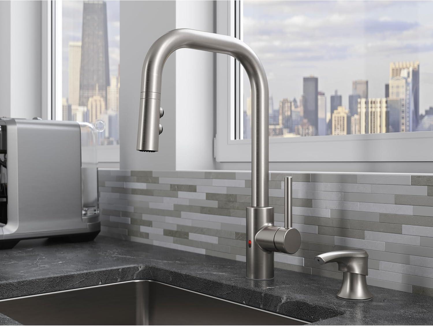 Pfister Zanna 1-Handle Touchless Spot Defense Stainless Steel Kitchen Faucet