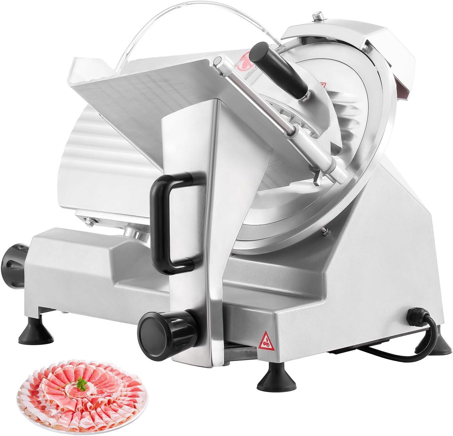Wilprep Commercial Meat Slicer for Home 150W Electric Deli Food Slicer with 10" Blade