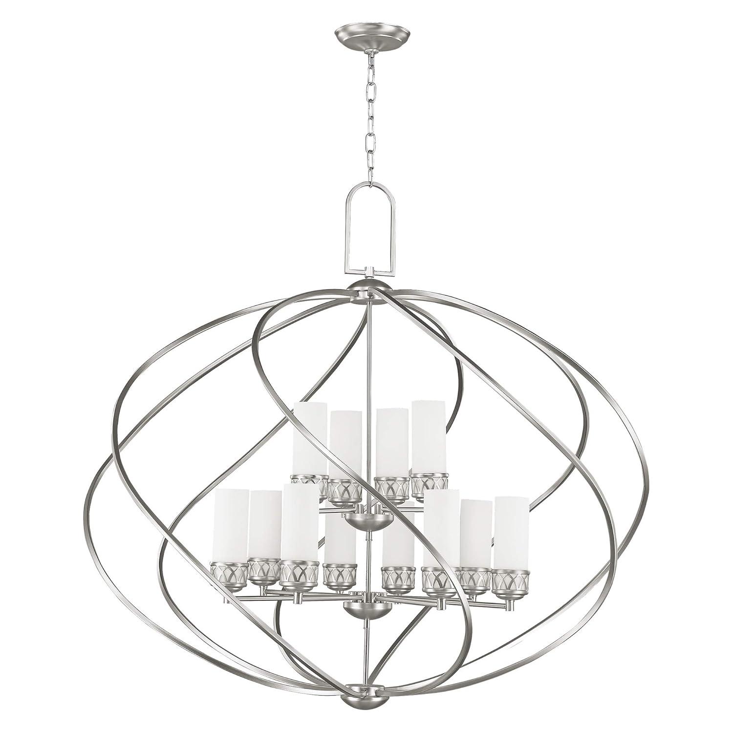 Livex Lighting Westfield Foyer Chandelier in Brushed Nickel