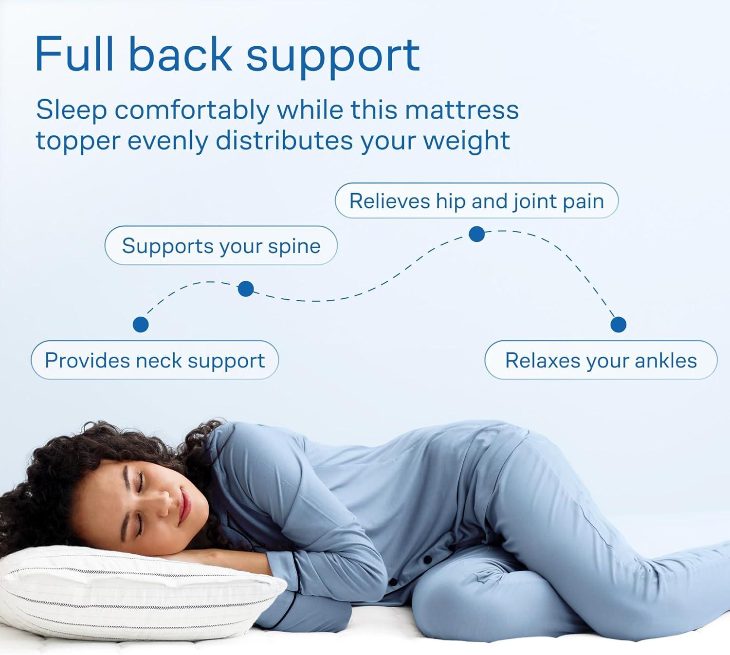 Niagara Sleep Solution Twin Mattress Topper Microfiber 4 Corner