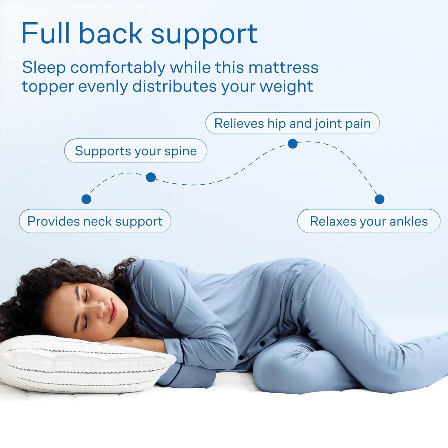 Niagara Sleep Solution Twin Mattress Topper Microfiber 4 Corner