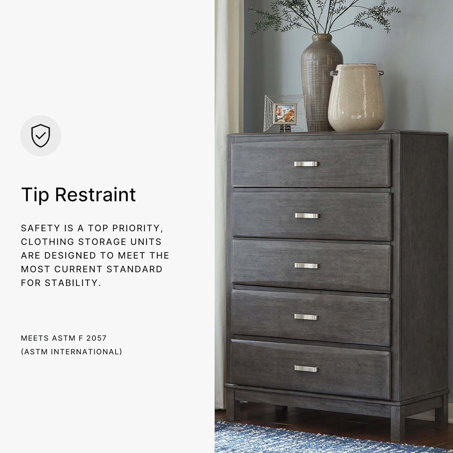 Red Barrel Studio® Wasdale 36.5'' W 5 - Drawer Dresser