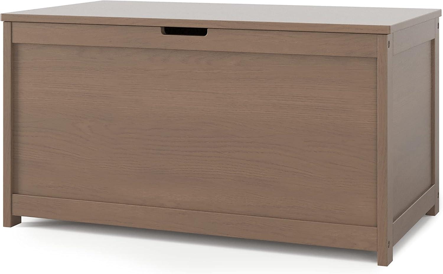 Dusty Heather Large Wooden Toy Box with Safety Hinges