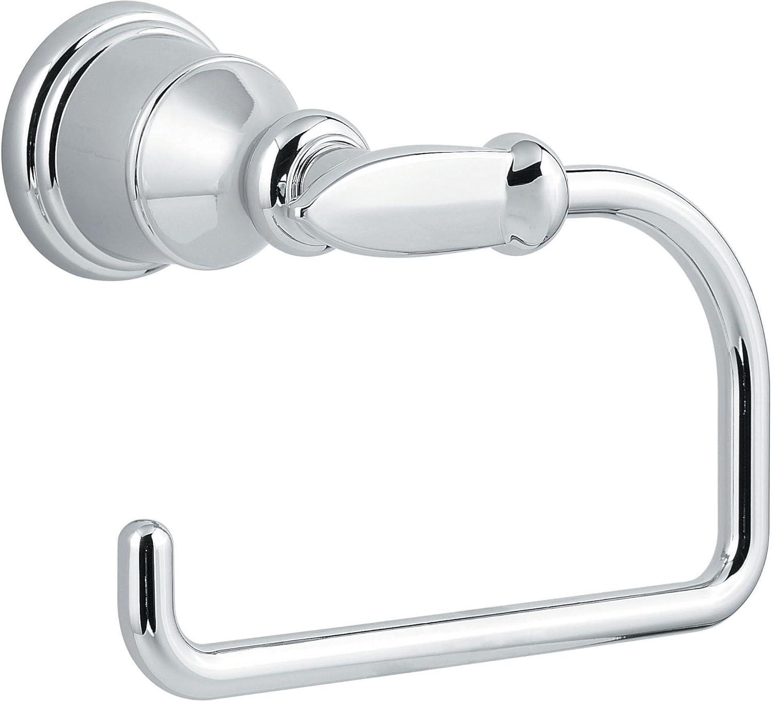 Polished Chrome Elegant Single Post Toilet Paper Holder