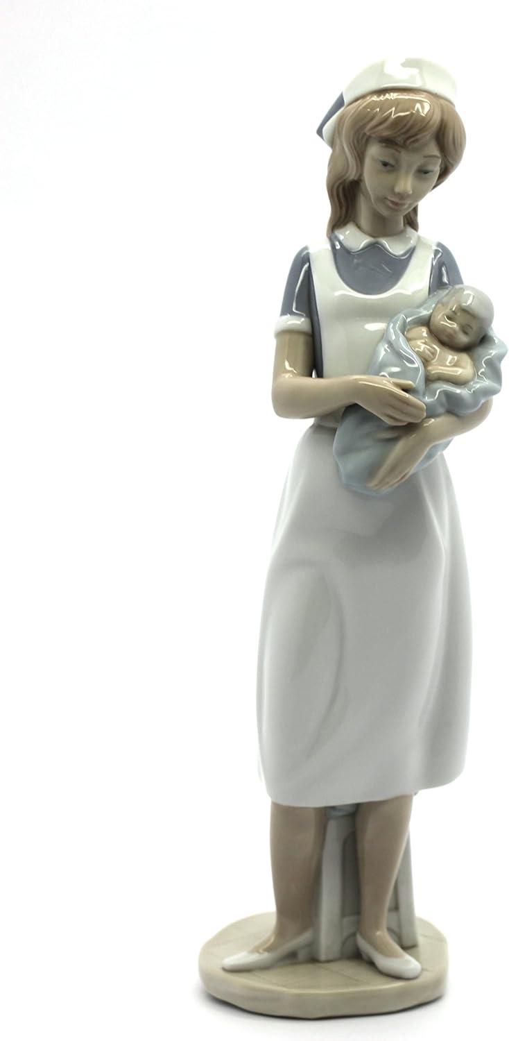 Valencia Handcrafted Porcelain Nurse Statue, 13 Inches