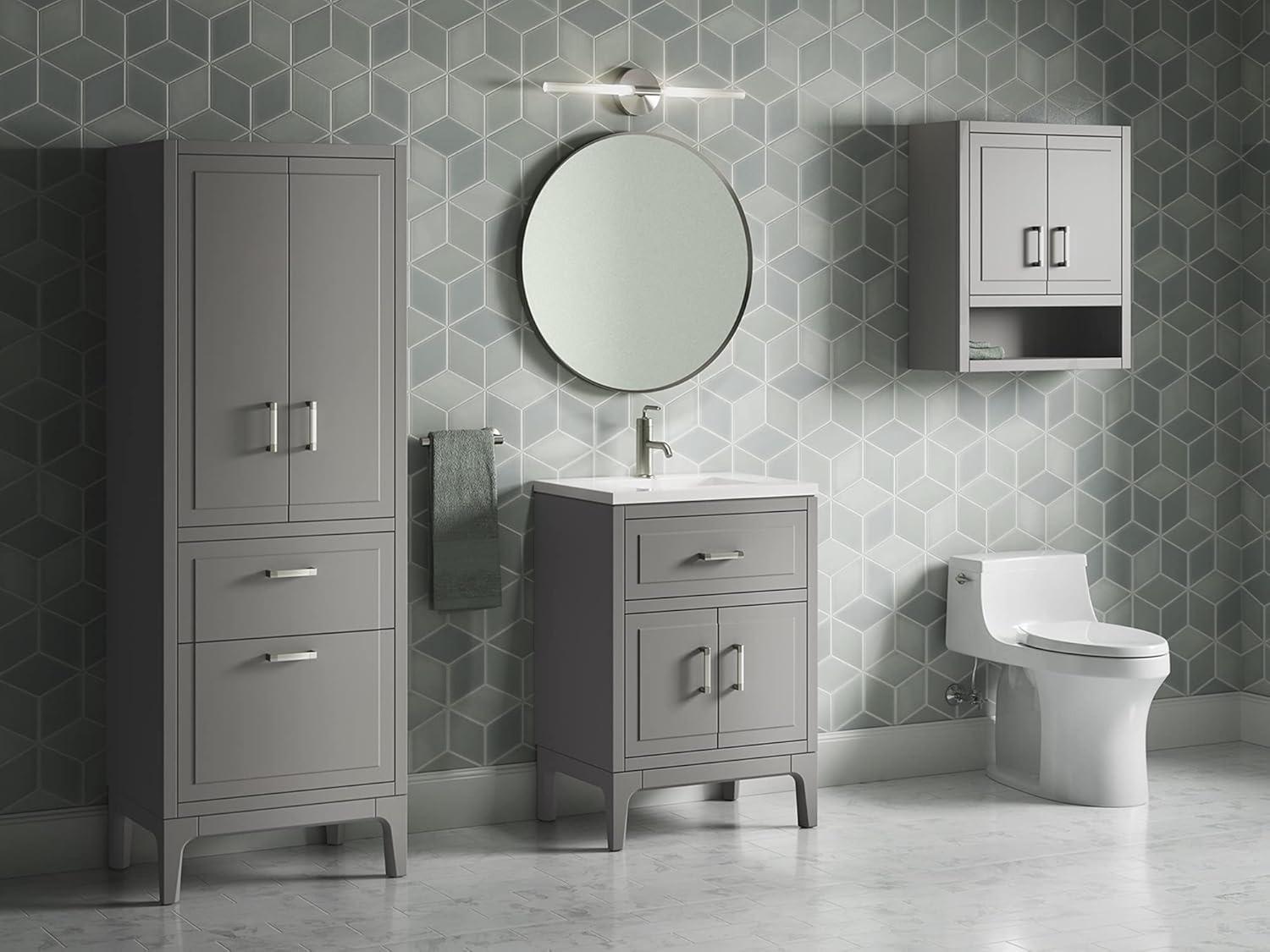 Seer 24" Freestanding Single Bathroom Vanity Cabinet with Sink and Quartz Top