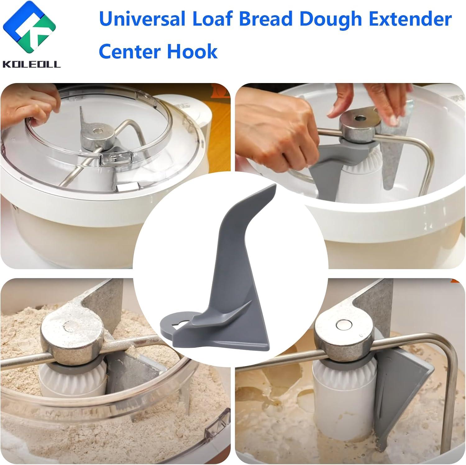 Loaf Bread Dough Extender Center Hook for Bosch Perfect Mixing & Kneading!