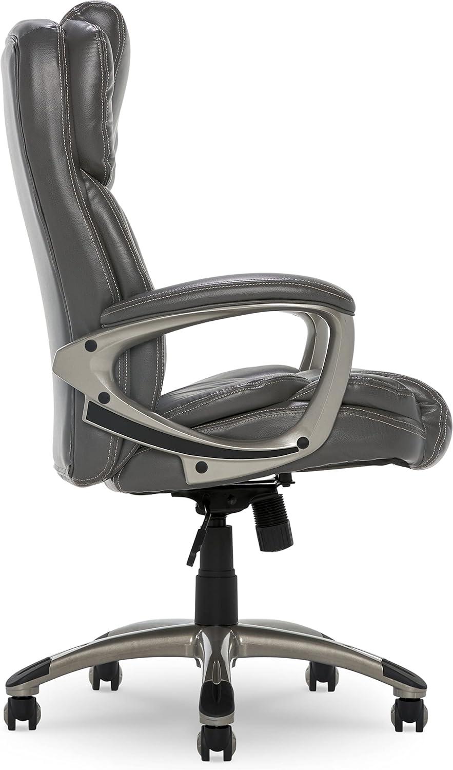 Serta Garret Executive Office Chair, Ergonomic Lumbar Support, Semi-Plush Cushion, Body Pillows