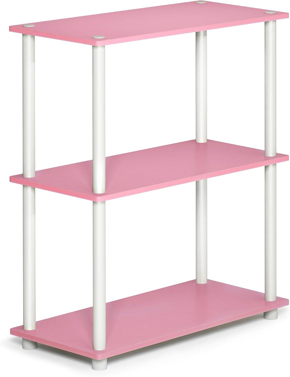 Furinno 3-Tier Industrial Bookcase Compact Bookshlef Multipurpose Open Storage Shelf Display Rack