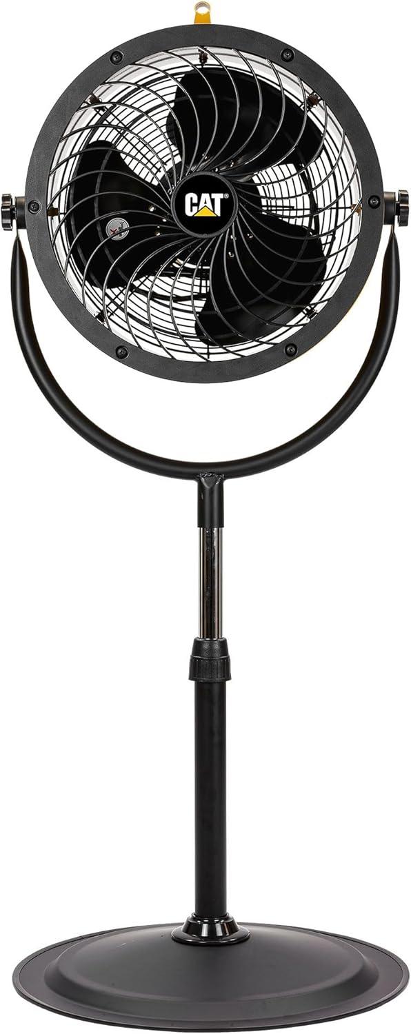 Yellow Industrial High Velocity Floor Fan with Aluminum Blades