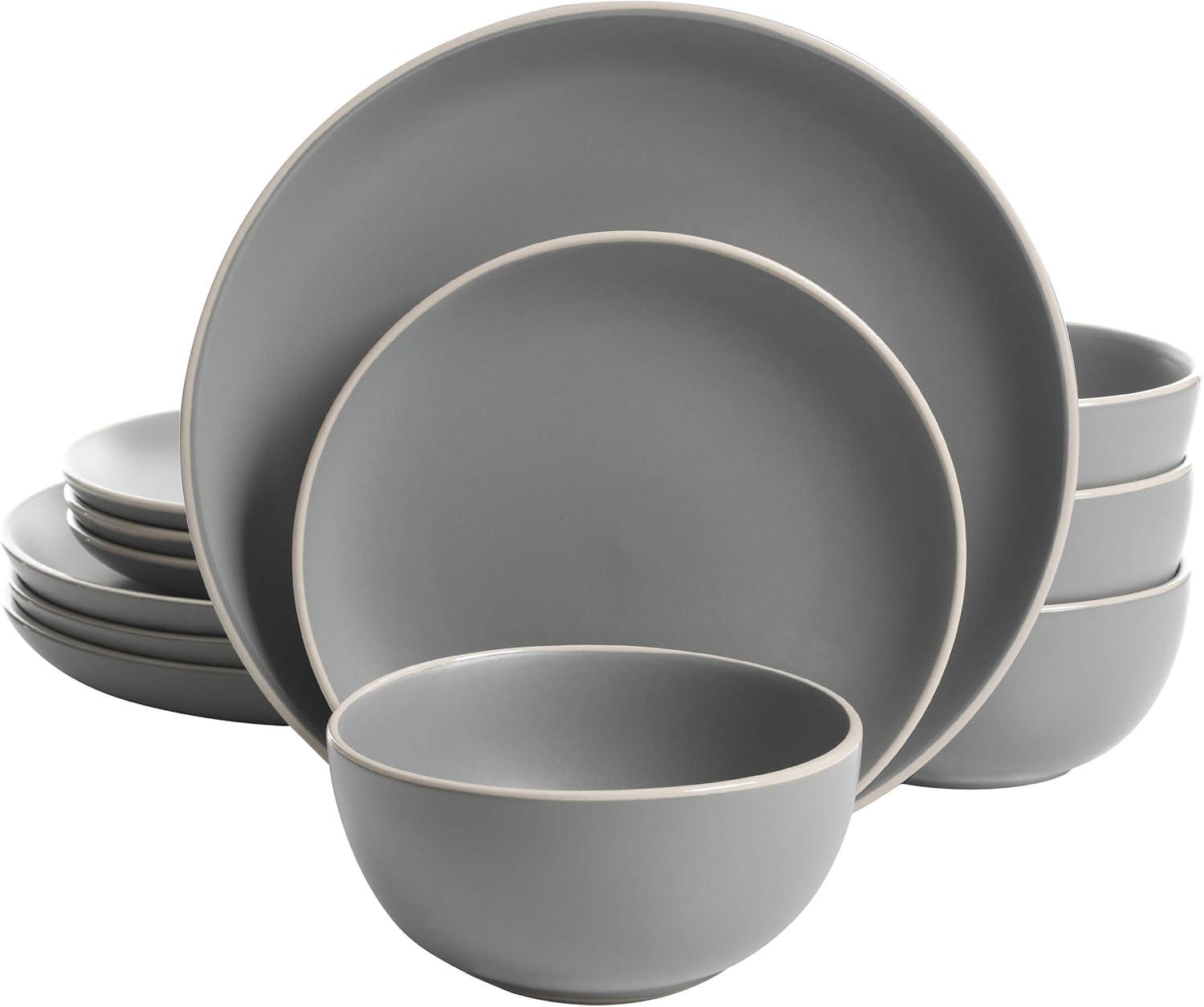 Rockaway 12 Piece Dinnerware Set