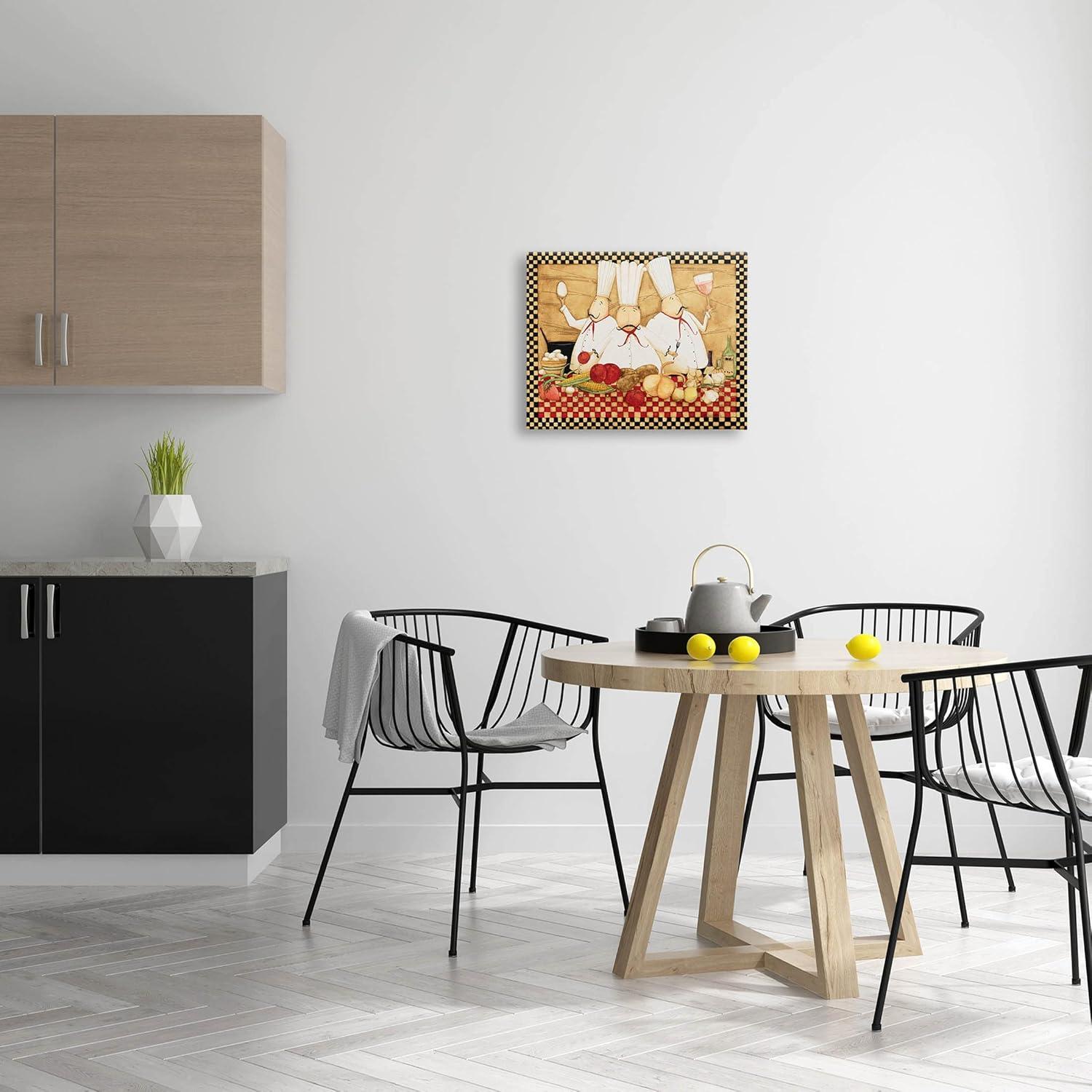 Stupell Industries " Vintage Chefs Checkered Kitchen " by Dan DiPaolo