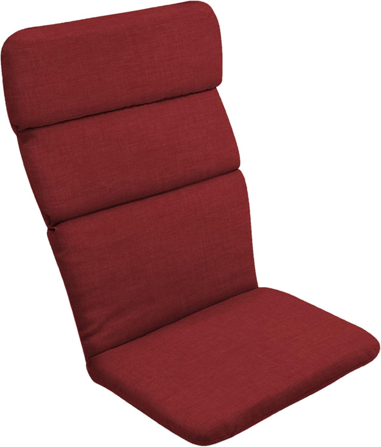 ARDEN Outdoor Rocking Chair or Adirondack Cushion, 20 x 17, Water Repellent, Fade Resistant 17 x 20, Ruby Red Leala