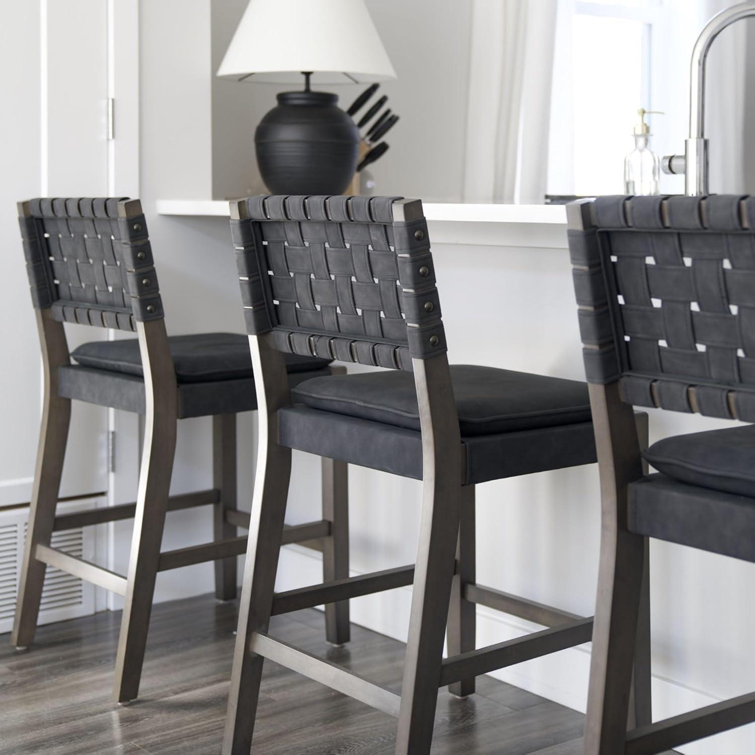 Nathan James Upholstered Stool