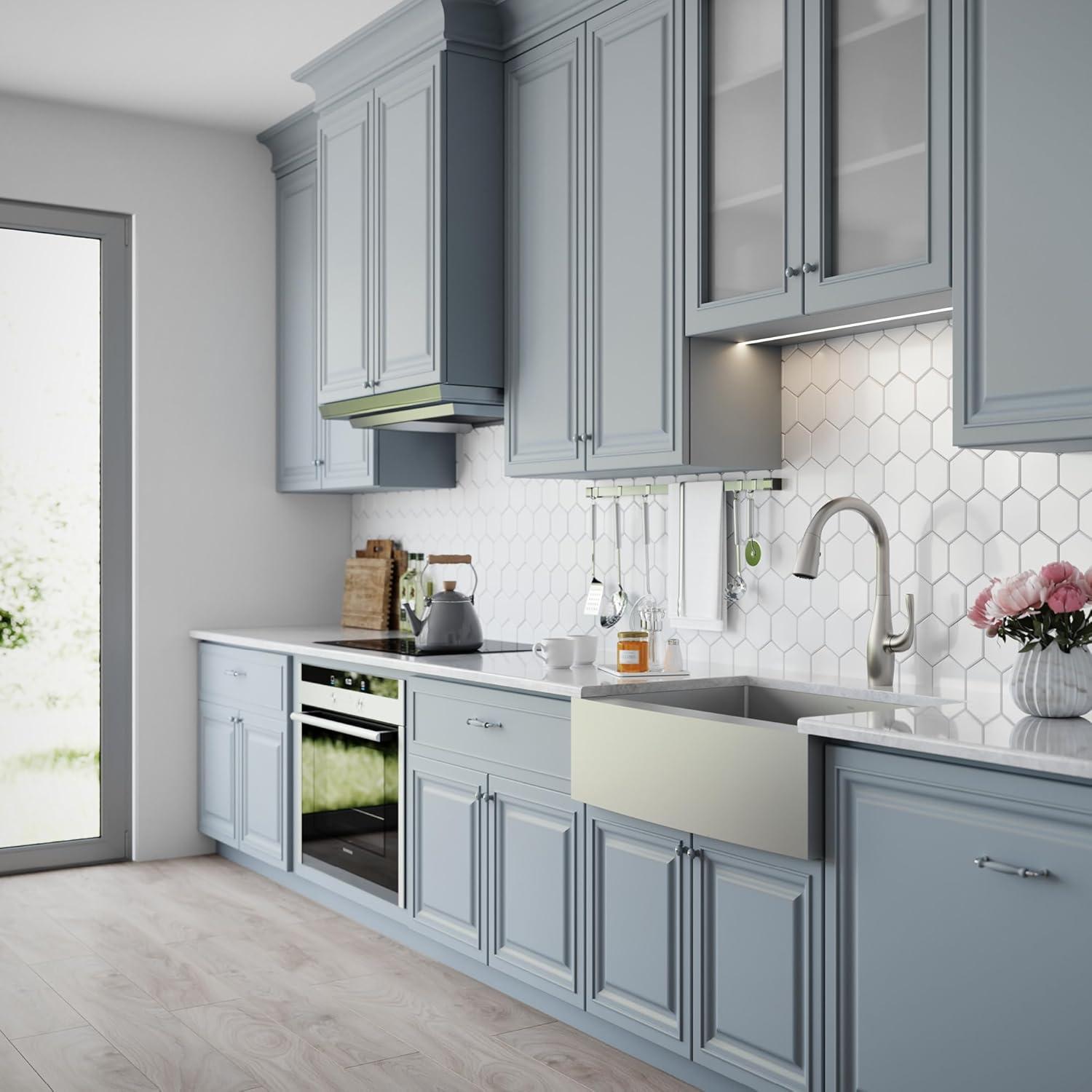 KRAUS Standart Pro Apron Front Farmhouse 16 Gauge Single Bowl Stainless Steel Kitchen Sink