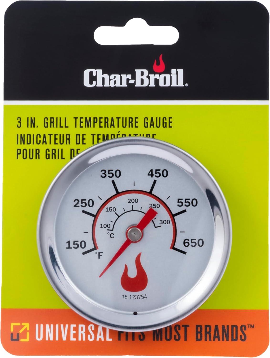 Charbroil® Replacement Universal 3” Gas Grill Temperature Gauge - 8966083