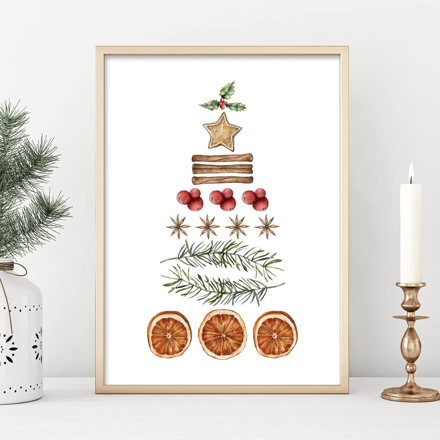 Minimalist Watercolor Christmas Wall Art Prints Set of 12