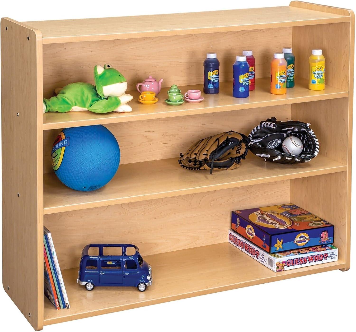 TotMate Tot Mate 3-Shelf Double Sided Classroom Storage Unit 46" W