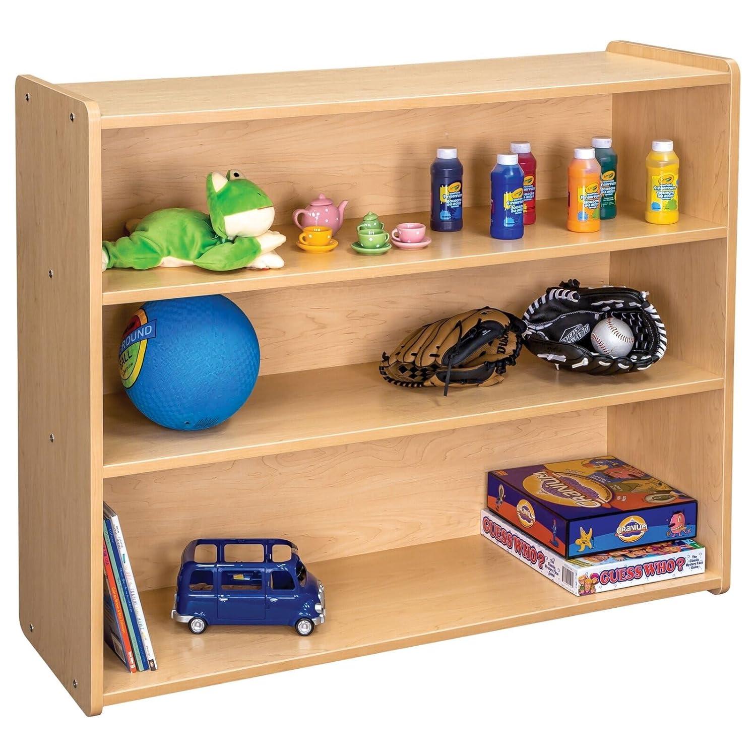 TotMate Tot Mate 3-Shelf Double Sided Classroom Storage Unit 46" W