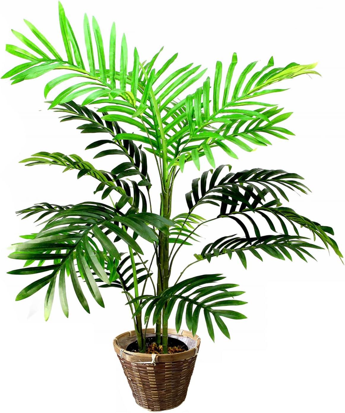 Admired by Nature  Admired By Nature  Artificial Paradise Palm Tree Plant in Woven Basket, 3'L, Green