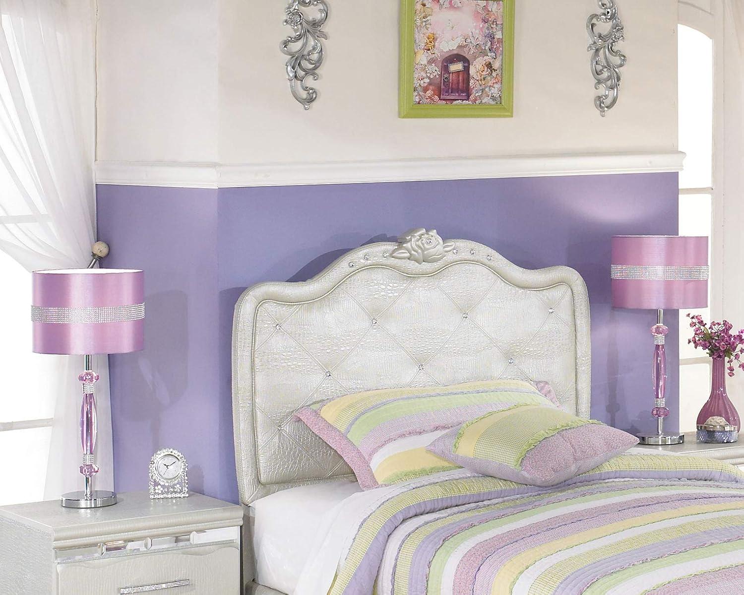 Signature Design by Ashley Nyssa Table Lamp Purple/Silver