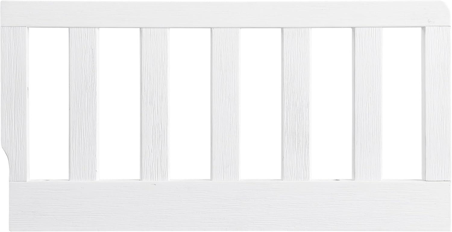 Rustic White Wood Toddler Bed Guard Rail