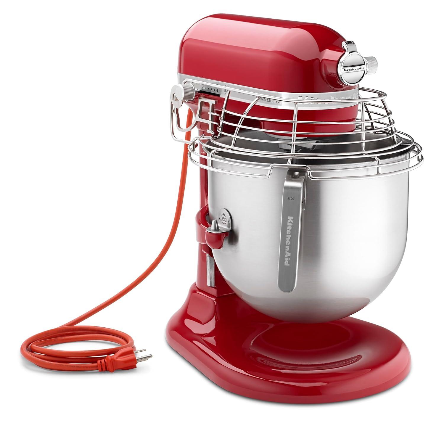 KitchenAid KSMC895ER 8-Qt 10-Speed Empire Red Bowl Lift Stand Mixer w/ Bowl Guard, 1-3/10 Hp