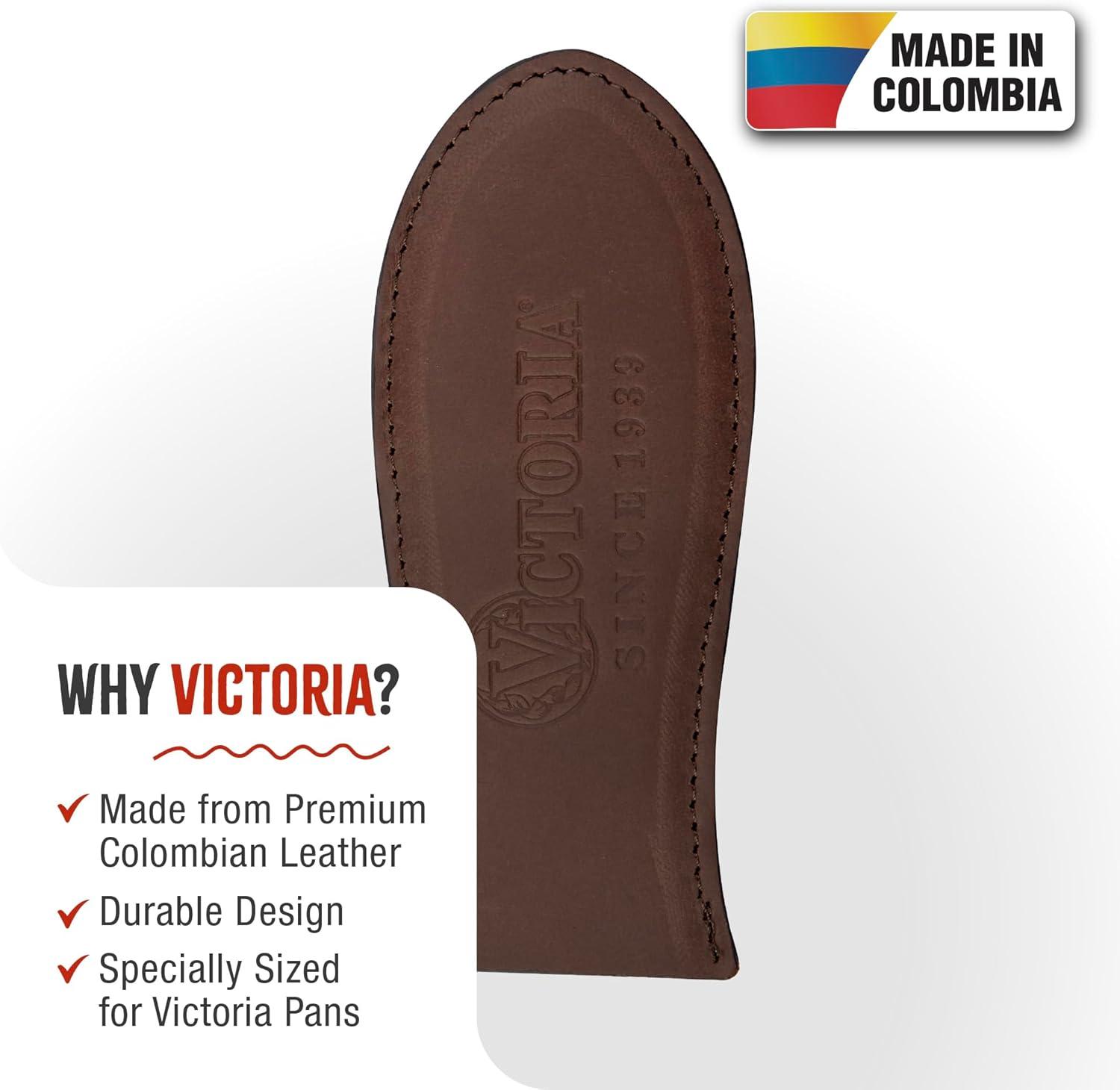 Victoria Small Brown Leather Hot Handle Holder