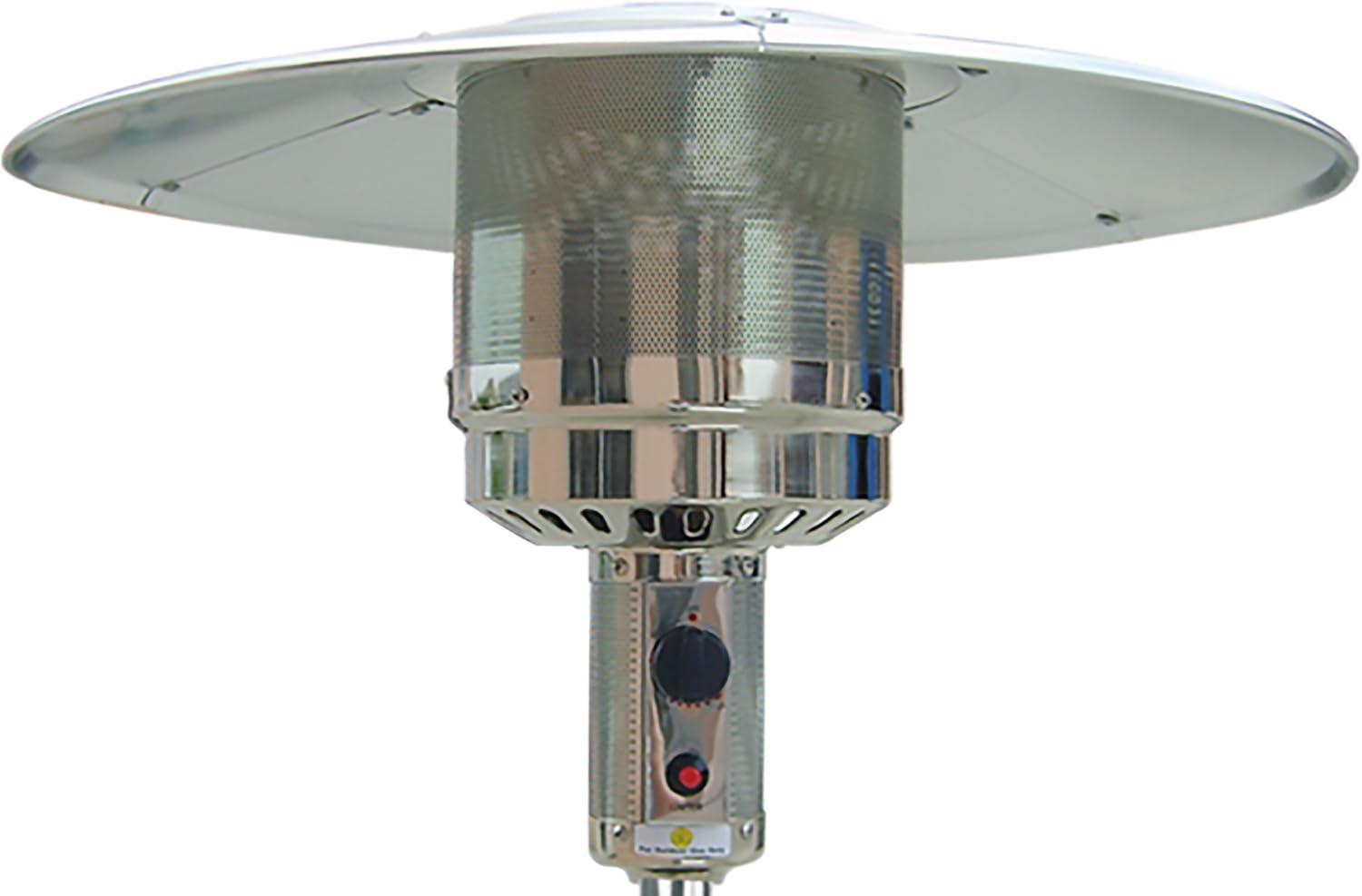 Hanover 7-Ft. 48,000 BTU Steel Propane Patio Heater in Bronze, Umbrella Style Gas Outdoor Heater for Deck or Patio, H001BR