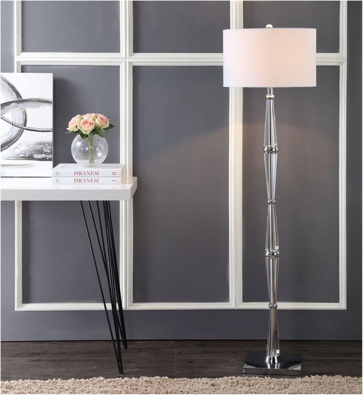 JONATHAN Y Francine Crystal LED Floor Lamp